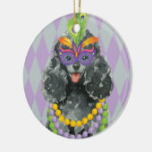 Mardi Gras Speelgoed Poodle Keramisch Ornament (Links)