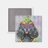 Mardi Gras Speelgoed Poodle Magneet (Voorkant / Achterkant)