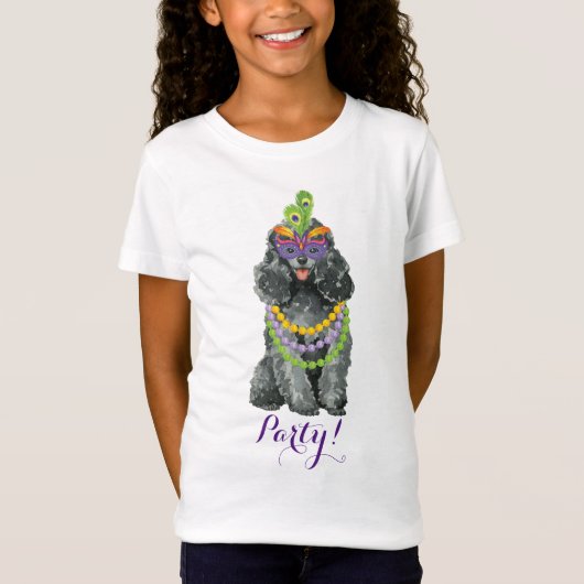 Mardi Gras Speelgoed Poodle T-shirt (Voorkant)