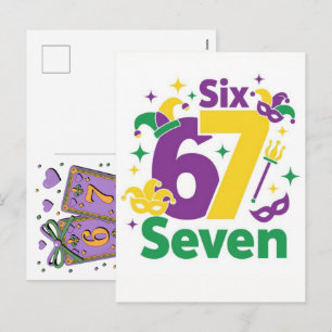 Mardi Gras-speelkaarten Six Seven Deck Trucker Feestdagenkaart