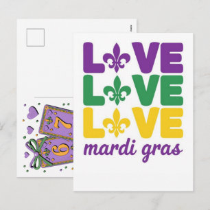 Mardi Gras-speelkaarten Six Seven Deck Trucker Feestdagenkaart