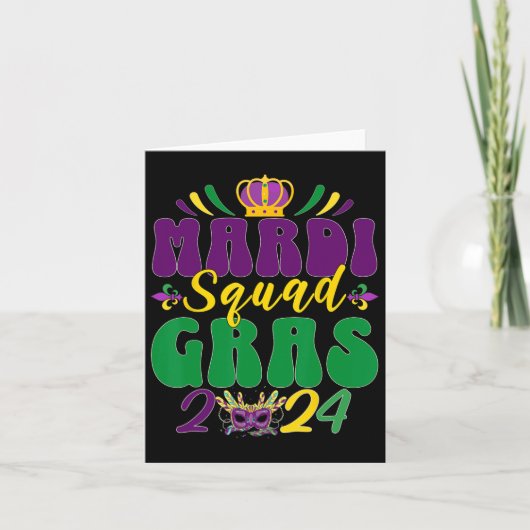 Mardi Gras Squad 2024 Groepswedstrijden Kaart (Voorkant)