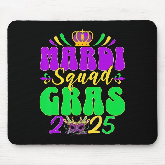 Mardi Gras Squad 2025 Mardi Gras Group Matching CE Muismat (Voorkant)