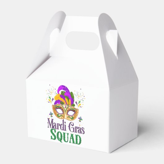 Mardi Gras Squad Bedankdoosjes (Voorkant Zijde)