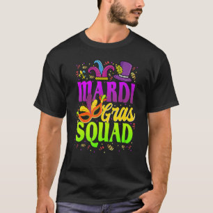 Mardi Gras Squad Carnival Shenanigan Joker Jester T-shirt