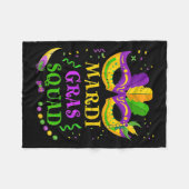 Mardi Gras Squad Fleece Deken (Voorkant (Horizontaal))