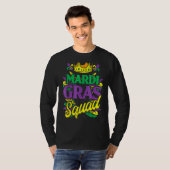 Mardi Gras Squad Funny Matching Carnival Parade Pa T-shirt (Voorkant volledig)