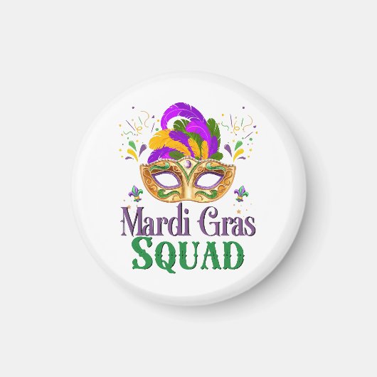 Mardi Gras Squad Magneet (Voorkant)