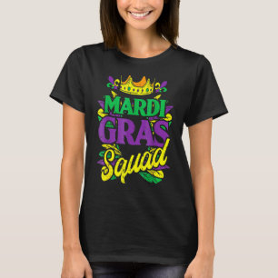 Mardi Gras Squad Matching Carnival Parade Party T-shirt