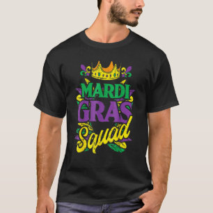 Mardi Gras Squad Matching Carnival Parade Party T-shirt