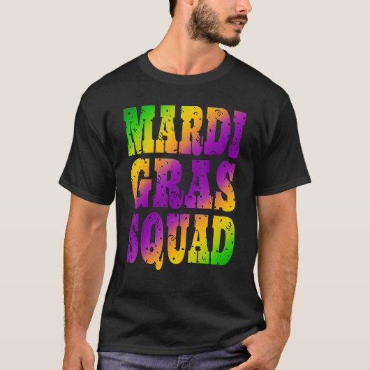 Mardi Gras Squad NOL 2023 Matching Group T-shirt (Voorkant)