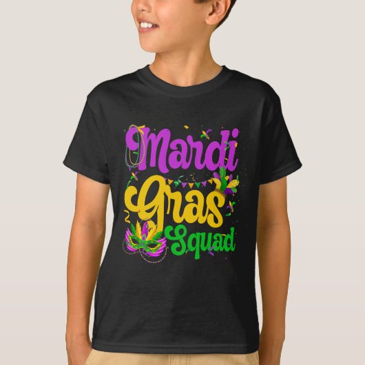 Mardi Gras Squad Party Costume T-shirt (Voorkant)