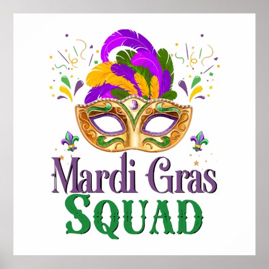 Mardi Gras Squad Poster (Voorkant)