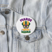 Mardi Gras Squad Ronde Button 7,6 Cm (In situ)