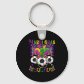 Mardi Gras Squad Soccer Equipment Player Team Funn Sleutelhanger (Voorkant)