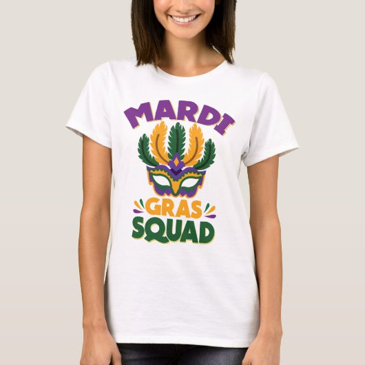 Mardi Gras Squad T-shirt (Voorkant)