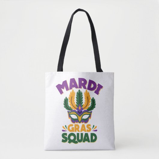 Mardi Gras Squad Tote Bag (Voorkant)