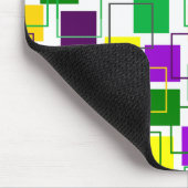 Mardi Gras Squares en contouren Muismat (Hoek)