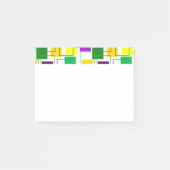 Mardi Gras Squares en contouren Post-it® Notes (Voorkant)