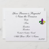 Mardi Gras - SRF Kaart (Achterkant)