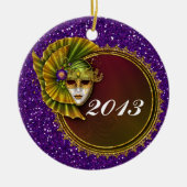 Mardi Gras - SRF Keramisch Ornament (Voorkant)