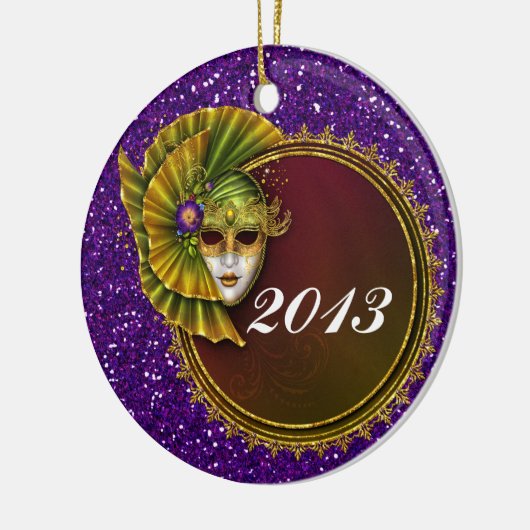 Mardi Gras - SRF Keramisch Ornament (Links)