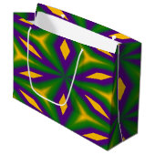 Mardi Gras Star Gift Bag Large Cadeautasje (Voorkant Gekanteld)