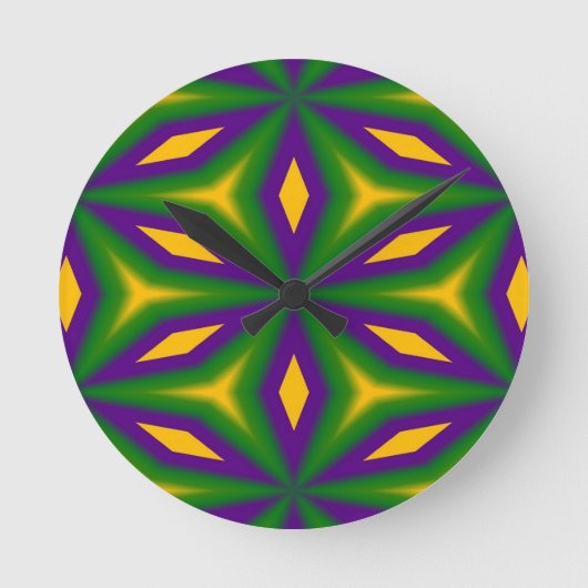Mardi Gras Star Ronde Klok (Voorkant)