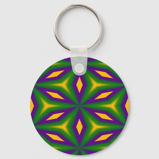 Mardi Gras Star Sleutelhanger (Voorkant)