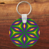 Mardi Gras Star Sleutelhanger (Voorkant)