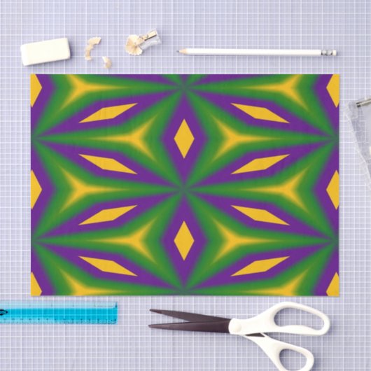 Mardi Gras Star Tissuepapier (Craft)