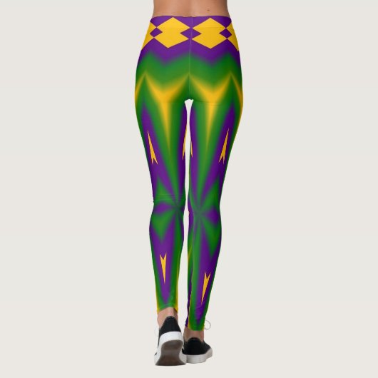 Mardi Gras Stars Leggings (Achterkant)