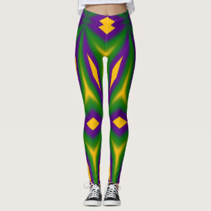 Mardi Gras Stars Leggings