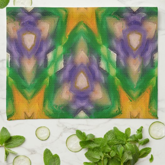 Mardi Gras Stars Theedoek (Gevouwen)