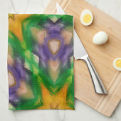 Mardi Gras Stars Theedoek (Quarter Fold)