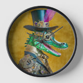 Mardi Gras Steampunk Party Dierlijke Alligator (Voorkant)