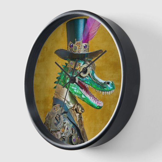 Mardi Gras Steampunk Party Dierlijke Alligator (Hoek)