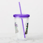 Mardi Gras Steampunk Party Dierlijke Alligator Acryl Drinkbeker (Links)