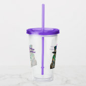 Mardi Gras Steampunk Party Dierlijke Alligator Acryl Drinkbeker (Rechts)