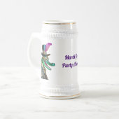 Mardi Gras Steampunk Party Dierlijke Alligator Bierpul (Voorkant links)