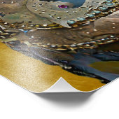 Mardi Gras Steampunk Party Dierlijke Alligator Foto Afdruk (Hoek)