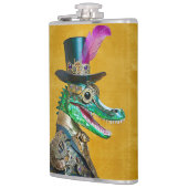 Mardi Gras Steampunk Party Dierlijke Alligator Heupfles (Links)