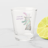 Mardi Gras Steampunk Party Dierlijke Alligator Shot Glas (Achterkant)