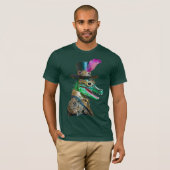 Mardi Gras Steampunk Party Dierlijke Alligator T-shirt (Voorkant volledig)