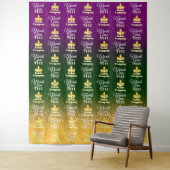 Mardi Gras | Step en Repeat-foto-achtergrond Wandkleed (In situ)