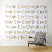 Mardi Gras | Step en Repeat Foto Achtergrond Wandkleed (In Situ (horizontaal))