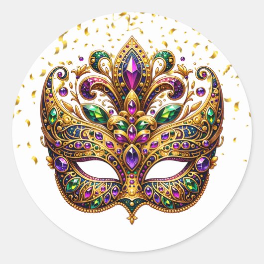 Mardi Gras Sticker (Voorkant)