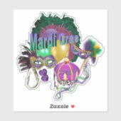 Mardi Gras Sticker (Vel)