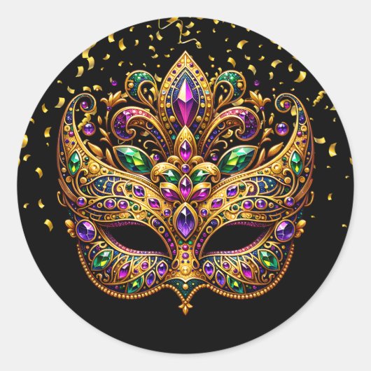 Mardi Gras Sticker (Voorkant)