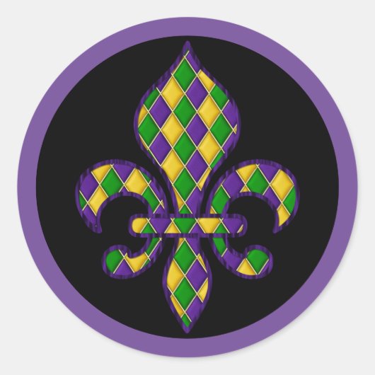 Mardi Gras Sticker (Voorkant)